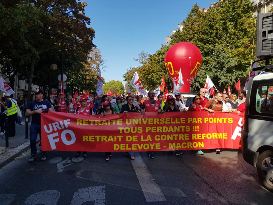 Manifestation contre la réforme des retraites 21 09 2019